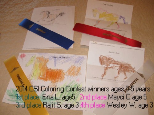 2014 CSI Coloring contest ages 0-5years